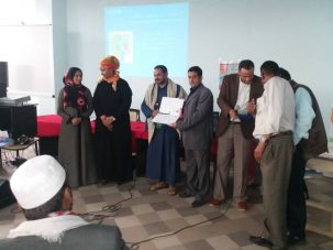 مشاركة رئيس المنظمة ومدير فرع حجة في ورشتي عمل